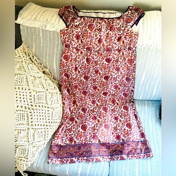 michel klein Dresses & Skirts - Michel Klein Paris babydoll waist floral dress size medium